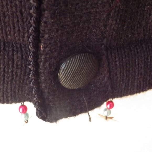 Vintage Jack B Quick Embellished Cardigan Sweater/ Shooting Stars - Picture 8 of 8